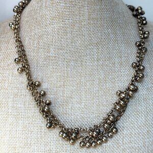 J.Crew Gold-Tone Long Chain Necklace With Ball Accents